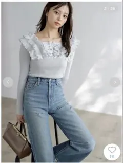 snidel プリーツドッキングプルオーバー