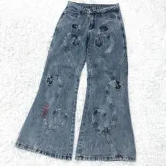 archive　y2k　FIVELGENE　M　フレアデニムパンツ　ギミック