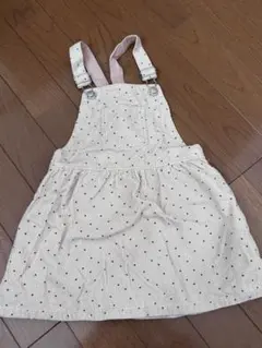 ZARA baby ドット柄　ジャンバースカート　コーデュロイ