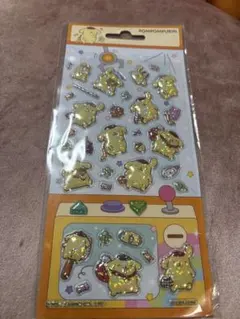 っ*.様 ポムポムプリン　サンリオ　海外限定　正規品　ぷっくりシール　ホログラム