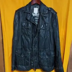 DIESEL M-65ミリタリーレザージャケット