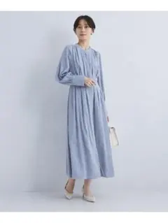 green label relaxing ジャカードウエストタック　ワンピース
