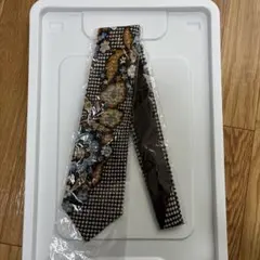 花柄ドット 法事用ネクタイ