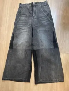 ALEXIA STAM ダークグレー ワイドパンツ