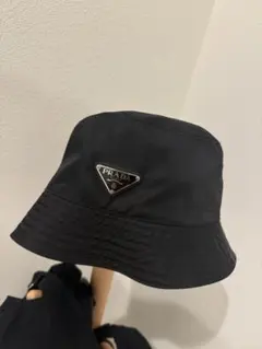 PRADA プラダ ナイロン バケットハット 三角プレート XL - メルカリ