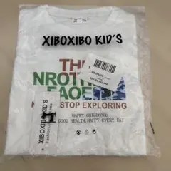 THE NORTH FACE パロディ　白　ロングTシャツ 100cm