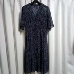 【ユニクロ× Studio Sanderson】花柄シフォン　ロングワンピース