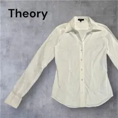 Theory 長袖シャツ ワイシャツ レディース ホワイト 白 サイズ2