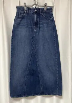 UNIQLO ユニクロ デニムパネルロングスカート　58 デニムスカート