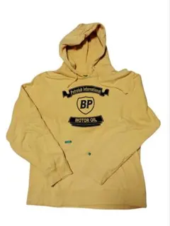 [BPモーターオイル　プルオーバーパーカーM　イエロー]
