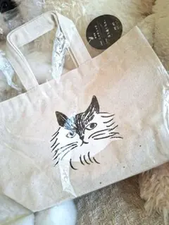 【新品・未使用】松尾ミユキ 猫柄 ミニトートバッグ タグ付き ネコ　北欧