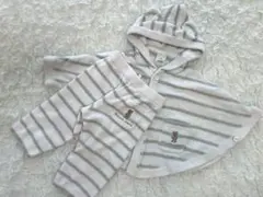 ジェラートピケ くま ポンチョ パンツ 80-90