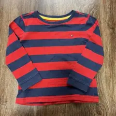 TOMMY HILFIGER 長袖シャツ ストライプTシャツ 2T 90cm