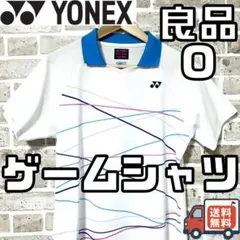【早い者勝ち‼️】ヨネックス レディース 半袖 ゲームシャツ O 総柄 白系