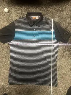 Puma ストライプポロシャツ Mサイズ