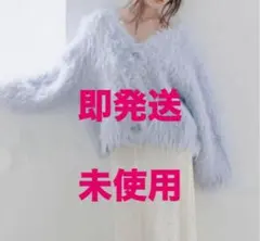 snidelデザインニットカーディガン