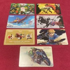 ゼルダの伝説 使用済み ニンテンドープリペイドカード 5種セット