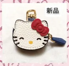 新品 キティ AirTag バックチャーム コインケース キーホルダー スマイル