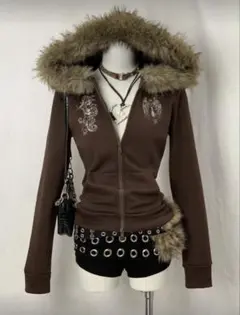 2025年最新】00s archive ファー付きジップパーカーの人気