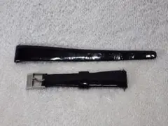 黒レザー レディース時計用ベルト 13.5cm・美品・LONGINES尾錠有り