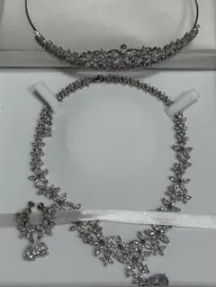 ブライダルアクセサリーセット　フラワーモチーフ