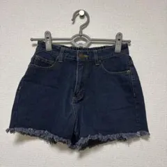 INGNI ブルー 短丈 ショートデニムパンツ