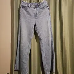 GU ブーツカットデニム ライトブルー