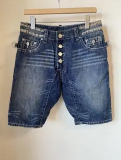 DSQUARED2 ディースクエアード　デニム　ハーフパンツ　NAVYCUT46のサムネイル