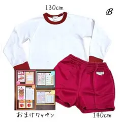 ᴮ【130-140 上下1セット】長袖 体操服セット SKY ACE