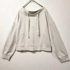 美品 ミッシェルクラン えりリボン付きトレーナー ベージュ M イトキンのサムネイル