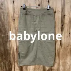 【 3026番】babyloneスカート スカート　ベージュ系　38 レディのサムネイル