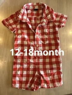 【美品】baby gapロンパース12-18month オーバーオール