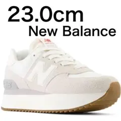 New Balance 厚底 スニーカー WL574ZQD 23cm レディース