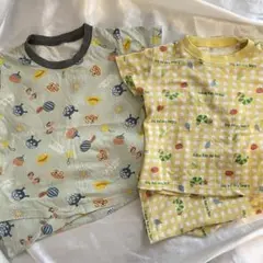 パジャマ　2セット　アンパンマン100サイズ　はらぺこあおむし95サイズ　半袖