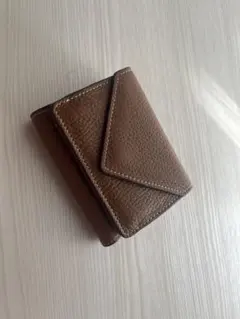 【新品】三つ折り財布 ブラウン