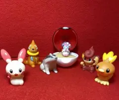 ポケモン　ソフビ指人形　指輪　6個セット