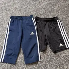 adidas ハーフパンツ 120㎝130cm 2点セット