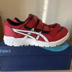 美品 asics アシックス 安全靴 ウィンジョブ CP207 23.5 赤 - メルカリ