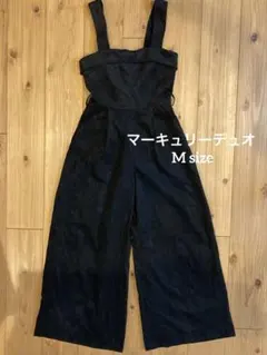 オールインワン サロペット 黒