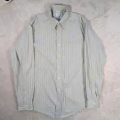ブルックスブラザーズ 長袖BDシャツ ライトグリーン ストレッチ ノンアイロン