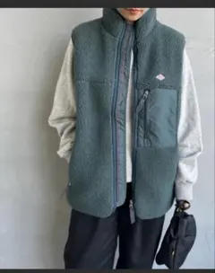 ［ダントン] インサレーション スタンドネックボアフリースベスト