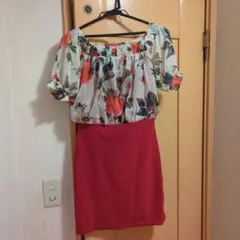 ミニ丈ワンピドレス