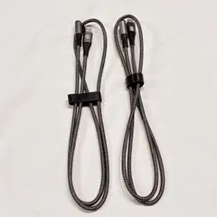 USB C i-phone 充電ケーブル L字1M+1M 2本セット 急速充電