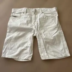 ディーゼル　メンズ　ハーフパンツ　デニム　ホワイト　白パン