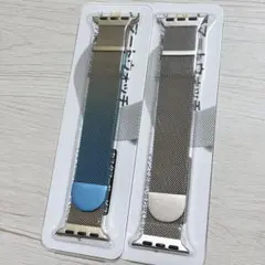 ☘️ コンパチブル Apple Watch バンド　38㎜　2個 ステンレス