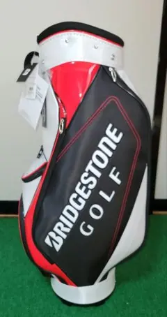 新品 未使用 BRIDGESTONE GOLF キャディバッグ ホワイト レッドのサムネイル