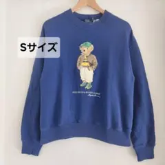 ​【極美品/激レア】ラルフローレン ポロベア スウェット レディースS ブルー