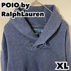 ポロラルフローレン ワンポイント ポニー刺繡ロゴ ショールカラー スウェット