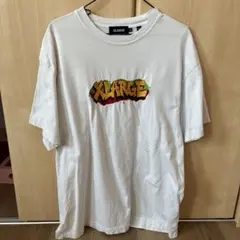 XLARGE ホワイト Tシャツ ロゴ刺繍