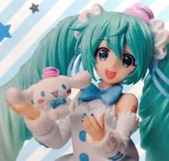 初音ミク　シナモンロール　ホワイトドレス